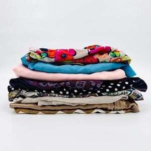 10 Pc. Silk Crafters Lot Upcycle/Repurpose